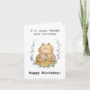 おおもしろい前の誕生日は絶対に忘れない カード