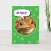 おおもしろい前はまだ誕生日 カード (正面)