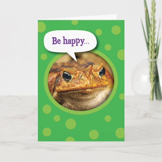 おおもしろい前はまだ誕生日 カード (正面)