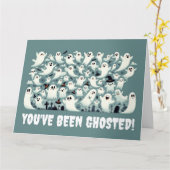 おおもしろい前はゴーストだ！幽霊 カード (黄色い花)