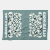 おおもしろい前はゴーストだ！幽霊 キッチンタオル (横)