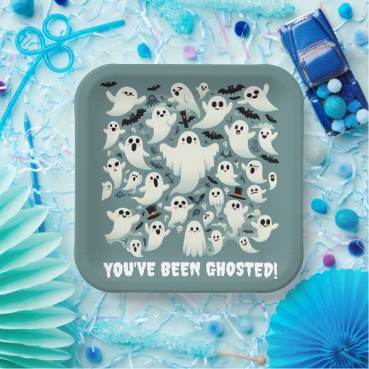おおもしろい前はゴーストだ！幽霊 ペーパープレート (パーティー)
