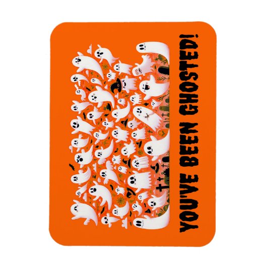 おおもしろい前はゴーストだ!幽霊 マグネット (縦)