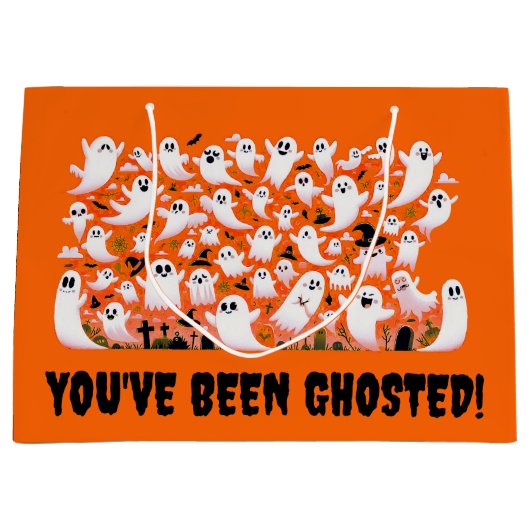 おおもしろい前はゴーストだ！幽霊 ラージペーパーバッグ (正面)