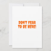 おおもしろい前はゴーストだ！幽霊 招待状 (裏面)