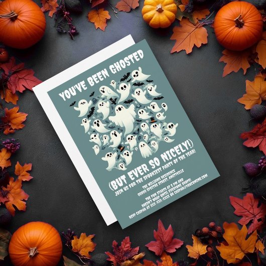 おおもしろい前はゴーストだ！幽霊 招待状