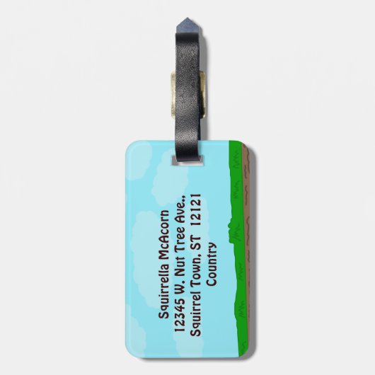 おおもしろい前は俺を車で送る ラゲッジタグ (裏面縦)