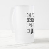 おおもしろい前は冷飲たいマグか フロストグラスビールジョッキ (正面左)