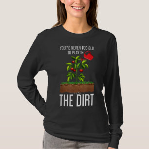おおもしろい前は老け遊ても若い Tシャツ