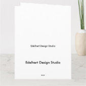 おおもしろい客様と話す文字グリーティングカード カード (裏面)