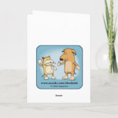 おおもしろい客様のハート誕生日 カード (裏面)