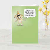 おおもしろい客様のハート誕生日 カード (黄色い花)