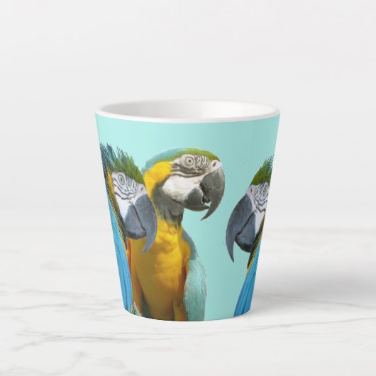 おおもしろい客様の話。BGブルーラテマグ カフェラテマグ (正面)