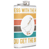 おおもしろい尻をガチャガチャとばす フラスク (右)