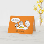 おおもしろい父さパーソナライズされたんの日/誕生日カード カード (黄色い花)