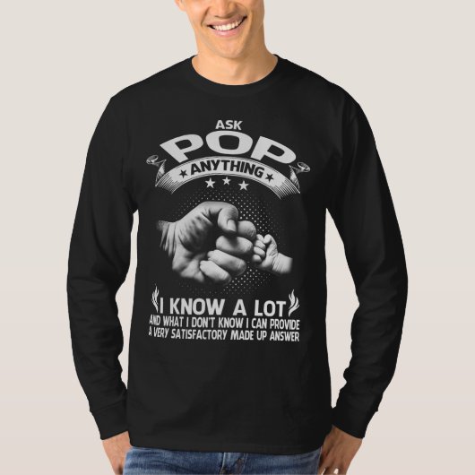 おおもしろい父様の日にシャツを贈る60番頼ポップ・アートの! Tシャツ (正面)