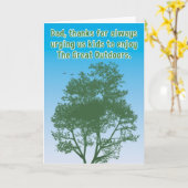 おおもしろい父様の日素晴らしアウトドアを高く評価する カード (黄色い花)