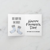 おおもしろい父様の日、「靴下が好きでいいな」 カード (内部)