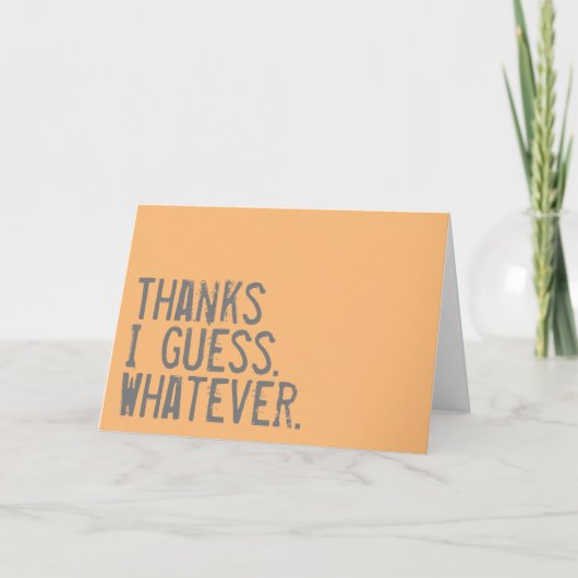 おおもしろい礼 カード (正面)