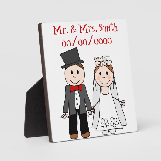 おおもしろい結婚夫婦とミセスとミスター フォトプラーク (正面)