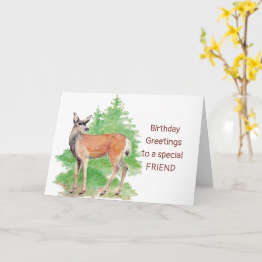 おおもしろい誕生日おめでとう カード (黄色い花)