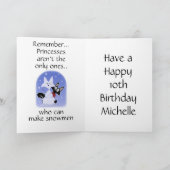 おおもしろい誕生日の猫 カード (内部)