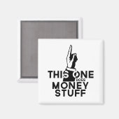 おおもしろい金-ヴィンテージ マグネット (正面/裏面)