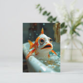 おおもしろい風呂の魚 ポストカード (スタンド正面)