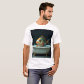 おおもしろい風呂の魚 Tシャツ (正面フル)