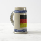 おおわれている正方形のドイツの旗 ビールジョッキ (正面左)