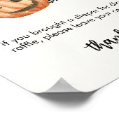 おおオムツ！ハロウィーン秋カボチャラッフルサイン ポスター (角)