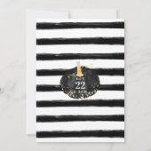 おおカボチャ |シックなブラック&金ゴールドカボチャ赤ちゃんシャワー 招待状 (裏面)