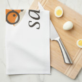 おおキツネ キッチンタオル (四つ折り)