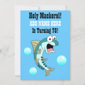 おおサバ75匹の魚を釣っおもしろいている 招待状 (正面)