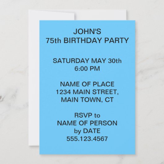 おおサバ75匹の魚を釣っおもしろいている 招待状 (裏面)