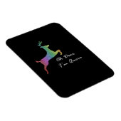 おおシカ クィア 面白い ダジャレ LGBTプライド 記念日 マグネット (右側)