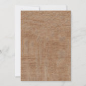 おおベビー素朴カップルベビーシャワー 招待状 (裏面)