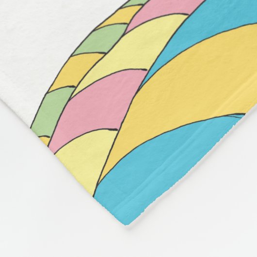 おおベビー行く場所!誕生の状態 フリースブランケット (角)