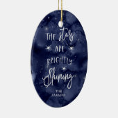 おおホーリーナイト |写真とクリスマスの星 セラミックオーナメント (右)