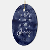 おおホーリーナイト |写真とクリスマスの星 セラミックオーナメント (左)