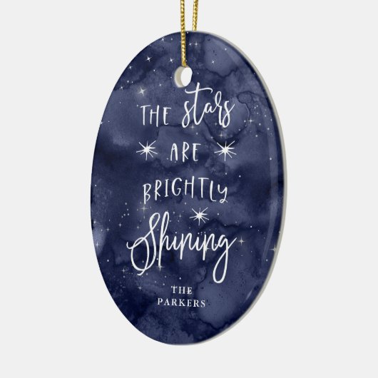 おおホーリーナイト |写真とクリスマスの星 セラミックオーナメント (左)