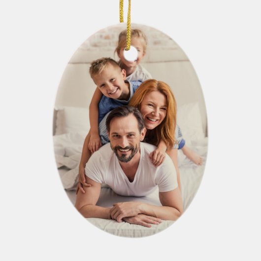 おおホーリーナイト |写真とクリスマスの星 セラミックオーナメント (裏面)