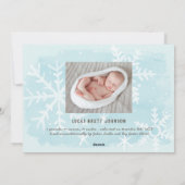 おおホーリーナイト |誕生日のお知らせ写真 シーズンカード (裏面)