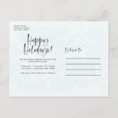 おおホーリーナイト |誕生日のお知らせ写真 案内ポストカード (裏面)