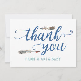 おおボーイトライバル赤ちゃんシャワーありがとう サンキューカード