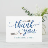 おおボーイトライバル赤ちゃんシャワーありがとう サンキューカード (スタンド正面)