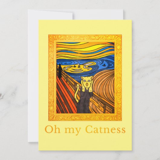 『おおマイキャット-マンチキャット』 案内状 (正面)