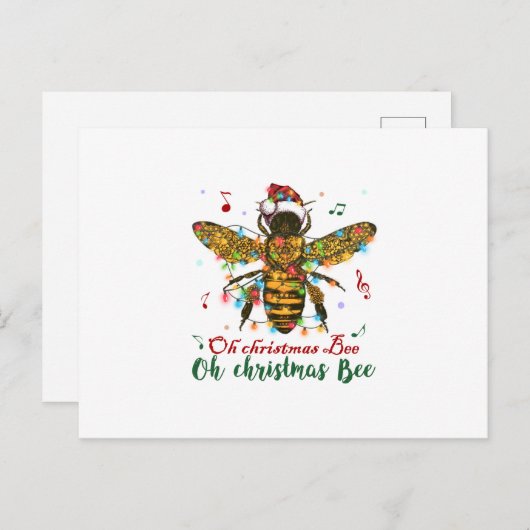 おおメリークリスマスビープレゼント ポストカード (正面/裏面)