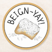 おおーい!ニューオーリンズノーラベイグネットペストリーグルメ ラウンドペーパーコースター (正面)