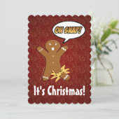 おおー!おもしろいジンジャーブレッドマンホリデー シーズンカード (スタンド正面)